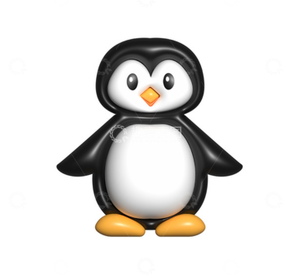 源文件下载【趣麦麦图】3D动物卡通企鹅