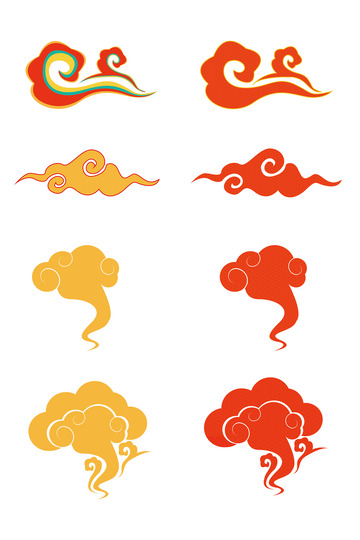 中国中式元素祥云ai矢量图