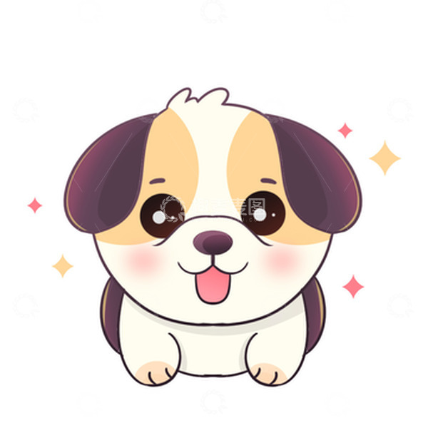 源文件下载【趣麦麦图】-卡通可爱的小狗元素