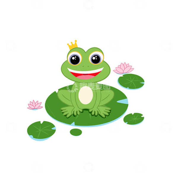 源文件下载【趣麦麦图】夏天卡通青蛙手绘免抠元素