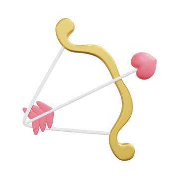 婚礼婚庆丘比特弓箭爱心