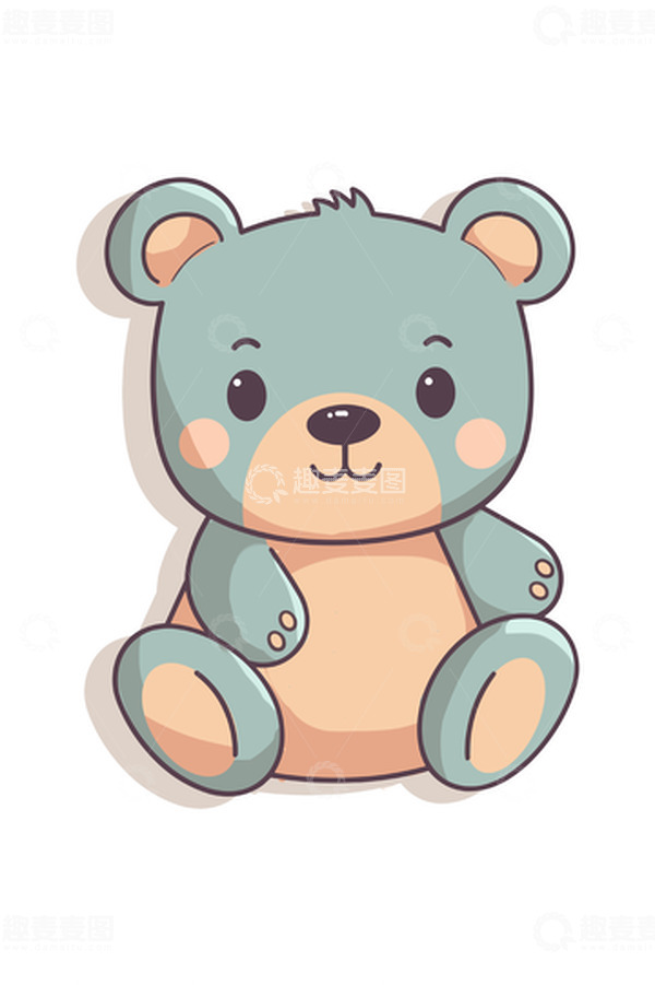 源文件下载【趣麦麦图】手绘卡通小熊素材
