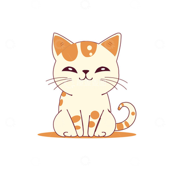 源文件下载【趣麦麦图】手绘卡通可爱猫