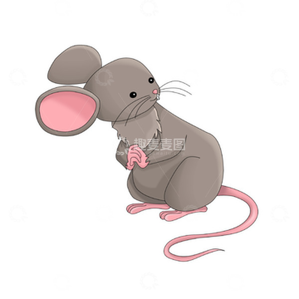 源文件下载【趣麦麦图】卡通可爱简约小老鼠
