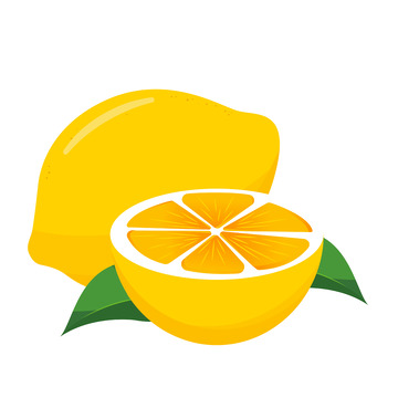 卡通柠檬手绘图