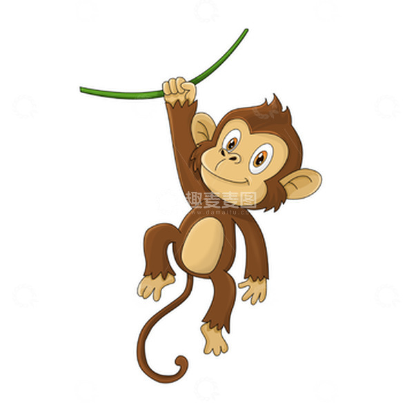 源文件下载【趣麦麦图】可爱的卡通猴子