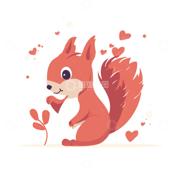 源文件下载【趣麦麦图】-卡通手绘松鼠