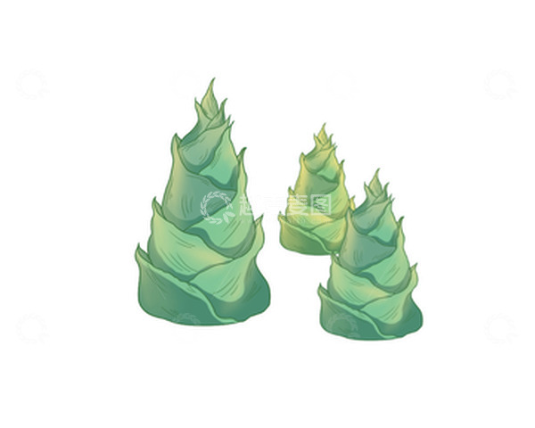 源文件下载【趣麦麦图】-春天长出嫩嫩的竹笋