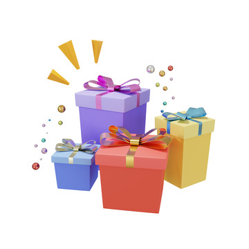 3D立体礼盒礼品盒包装盒礼物堆