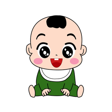 婴儿 插画 儿童 幼童 小孩