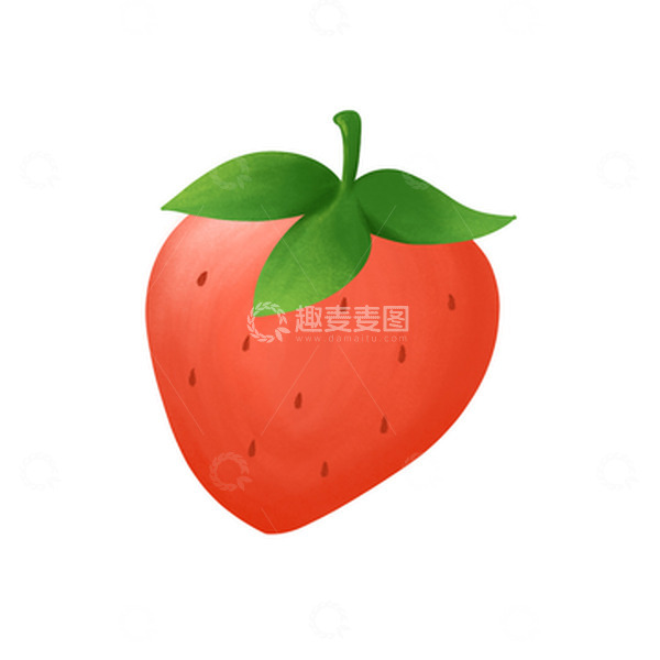 源文件下载【趣麦麦图】-卡通手绘风草莓元素