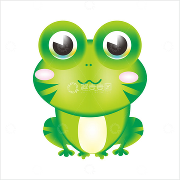 源文件下载【趣麦麦图】-可爱青蛙装饰元素