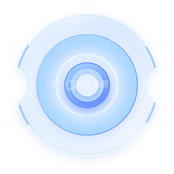 源文件下载【趣麦麦图】蓝色科技感素材装饰