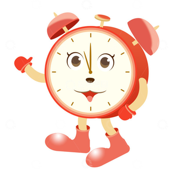 源文件下载【趣麦麦图】卡通闹钟立体透明元素模型