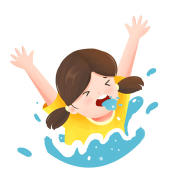 溺水的小孩元素
