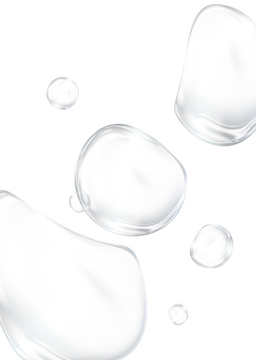 透明液态液体气泡