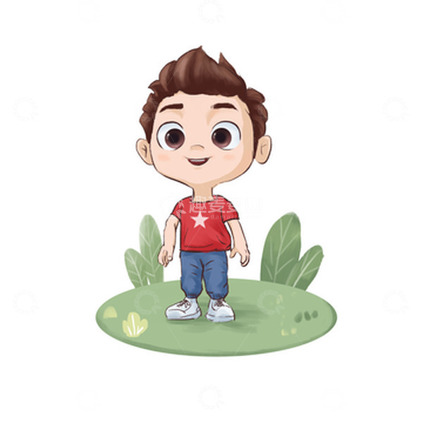 源文件下载【趣麦麦图】儿童节手绘儿童插画