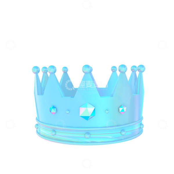 源文件下载【趣麦麦图】3d镭射皇冠酸性