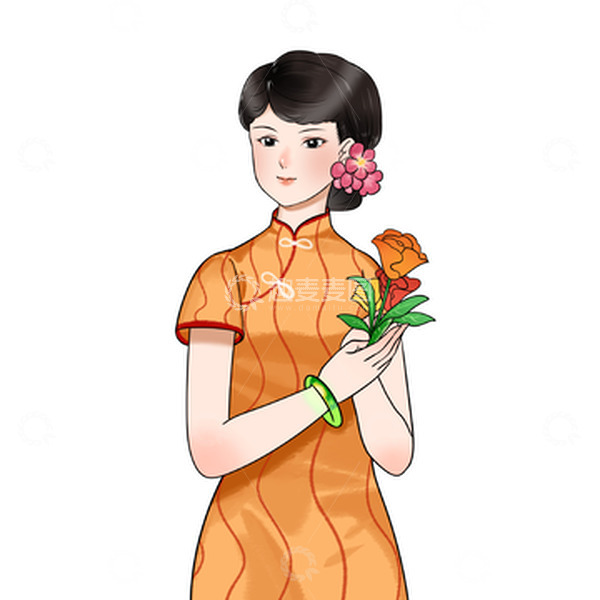 源文件下载【趣麦麦图】民国名媛妇女节美女人物