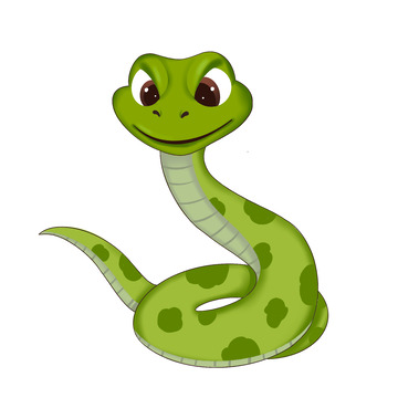 卡通手绘卡通动物蛇免抠元素
