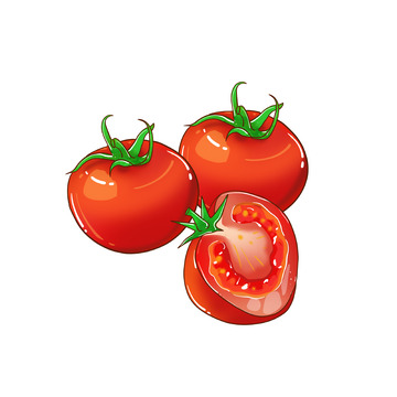 大番茄西红柿元素