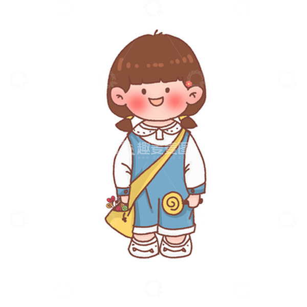 源文件下载【趣麦麦图】-儿童节小孩可爱元素