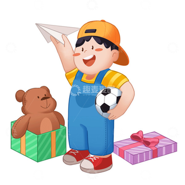 源文件下载【趣麦麦图】六一儿童节场景小朋友游戏礼物礼盒欢乐