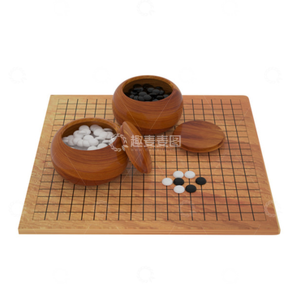 源文件下载【趣麦麦图】3D中国风传统文化围棋五子棋棋盘