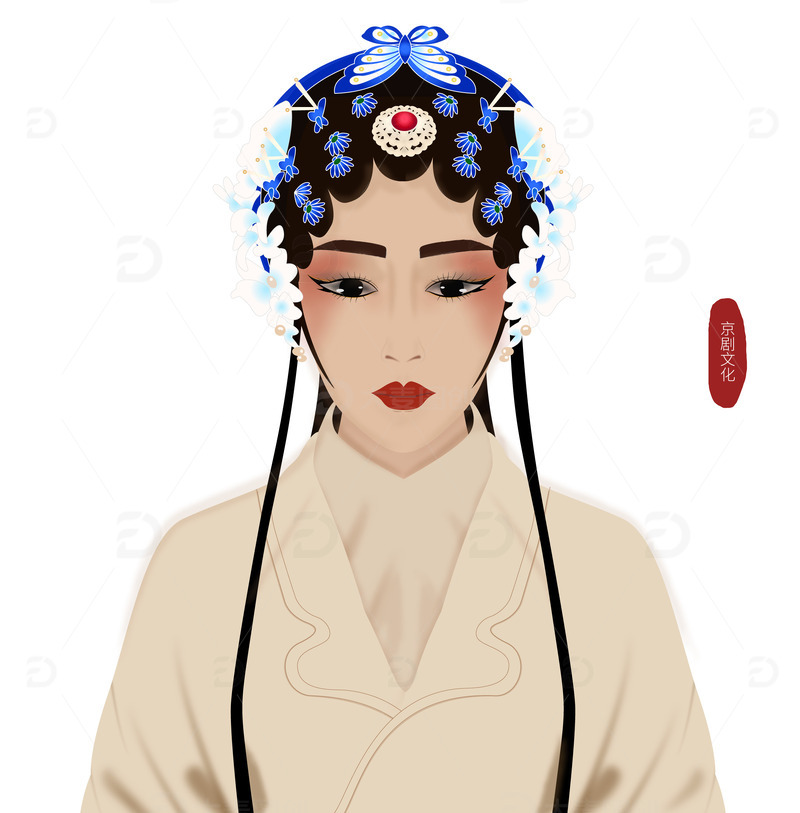 源文件下载【趣麦麦图】传统文化京剧人物古典中国风戏曲