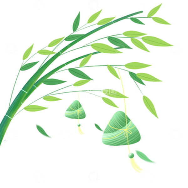 源文件下载【趣麦麦图】端午节竹子和粽子元素