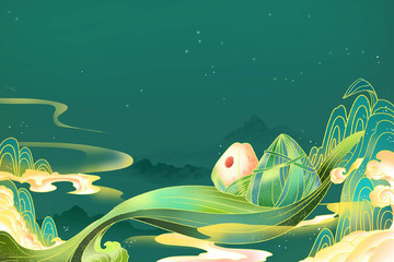 端午节海报背景