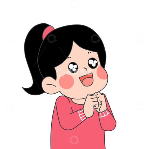 源文件下载【趣麦麦图】-女孩期待表情包