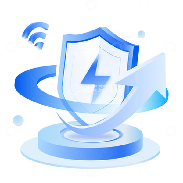 源文件下载【趣麦麦图】2.5D科技智能安全指标箭头装饰元素