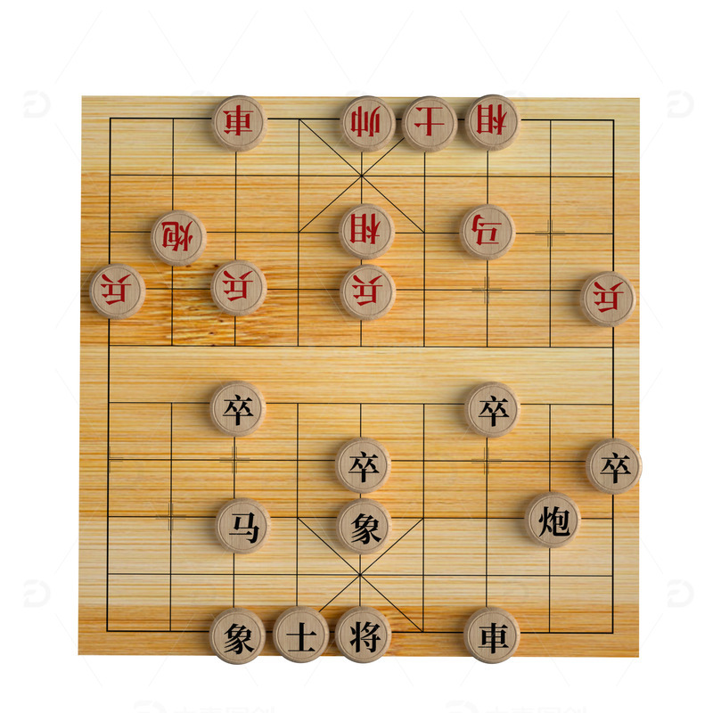 源文件下载【趣麦麦图】3D中国风传统文化象棋