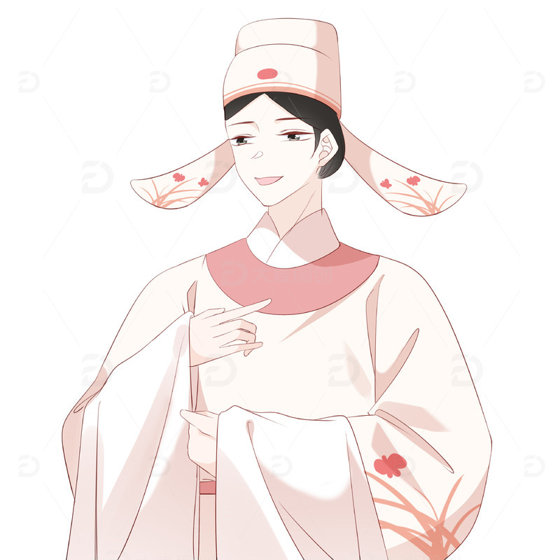 源文件下载【趣麦麦图】卡通手绘戏曲小生