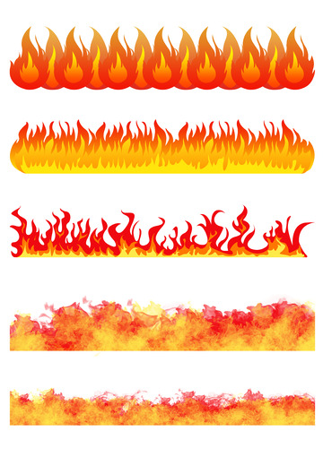 火焰底部装饰图案