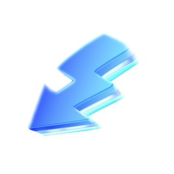 蓝色科技互联网箭头指示元素