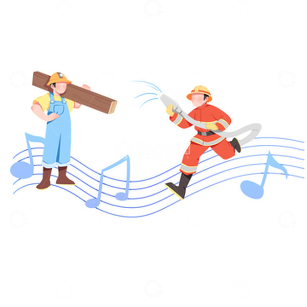 源文件下载【趣麦麦图】劳动者赞歌五线谱