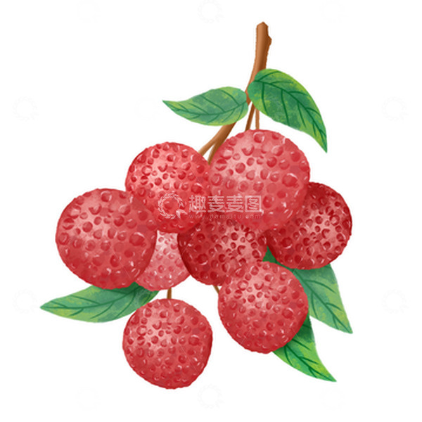 源文件下载【趣麦麦图】荔枝夏天水果
