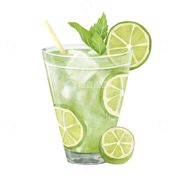 源文件下载【趣麦麦图】-夏天水果冷饮柠檬水