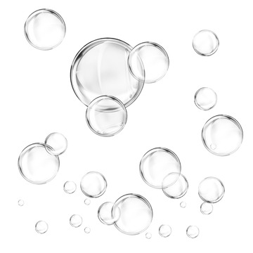 白色水泡气泡元素