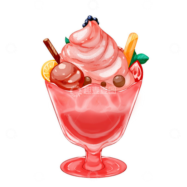 源文件下载【趣麦麦图】夏天冷饮冰淇淋雪糕