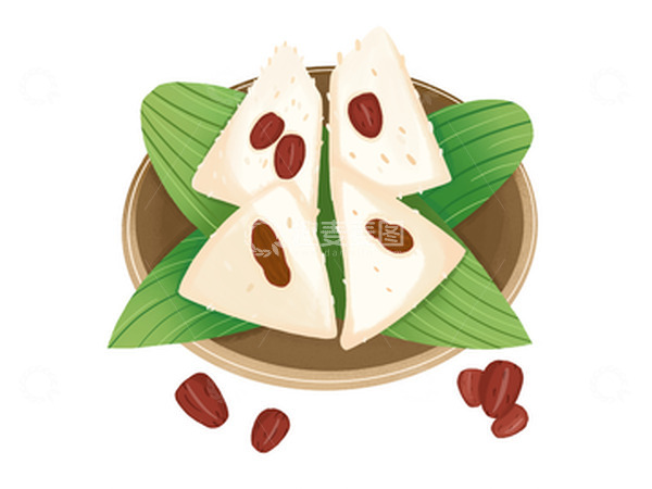 源文件下载【趣麦麦图】红枣粽子切块