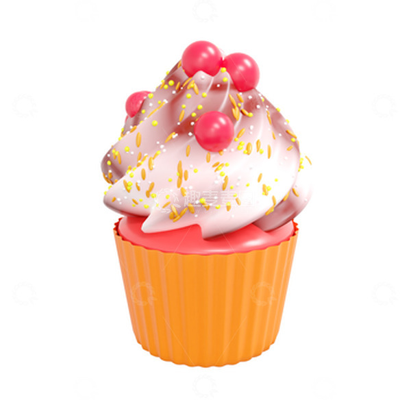 源文件下载【趣麦麦图】3D夏季冷饮冰激凌