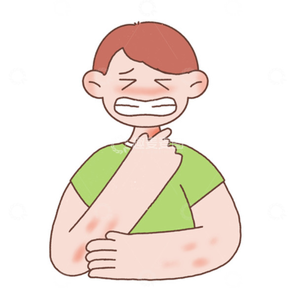 源文件下载【趣麦麦图】男孩过敏皮肤病