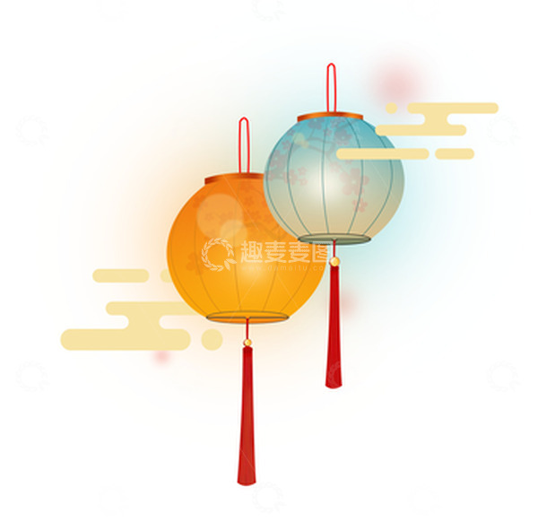 源文件下载【趣麦麦图】中国风纸灯笼