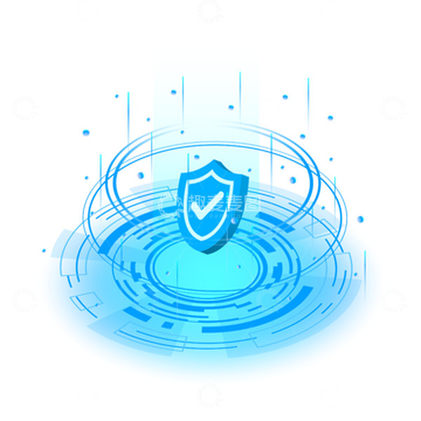 源文件下载【趣麦麦图】-科技风光效上升安全装饰元素