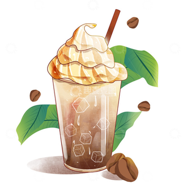 源文件下载【趣麦麦图】餐饮美食饮品插画装饰促销元素