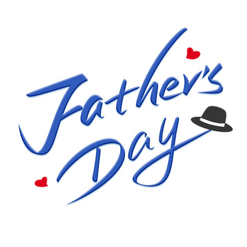 父亲节英文手写艺术字