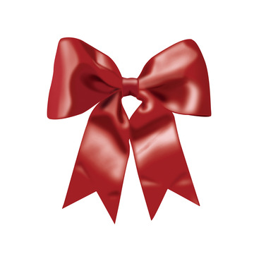 红色丝带蝴蝶结